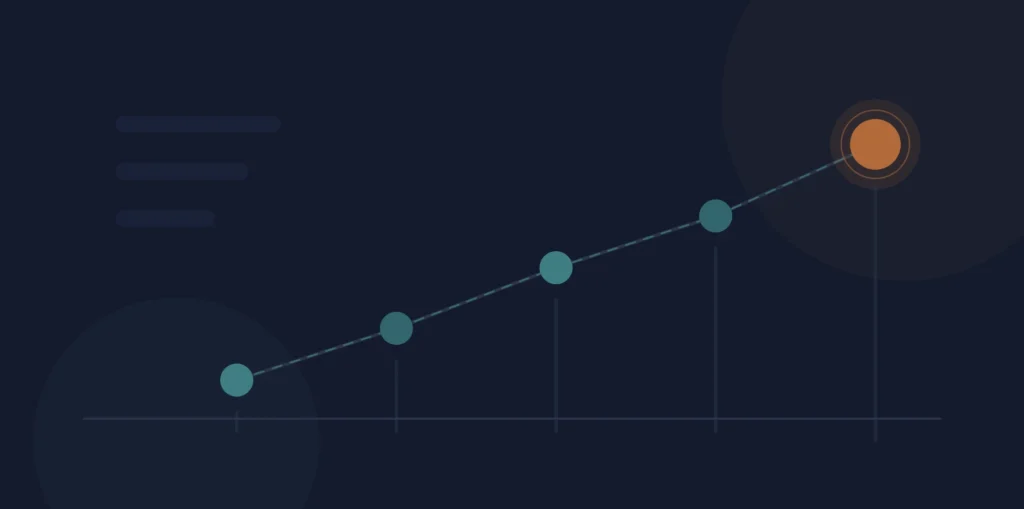 An abstract roadmap graphic illustrating how to become a digital marketer in 2026